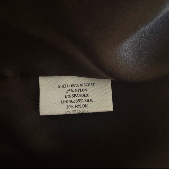 Eileen Fisher Viscose Stretch V-Neck Tank Dress Silk Lining - Brown - Size 2X - Picture 5 of 5